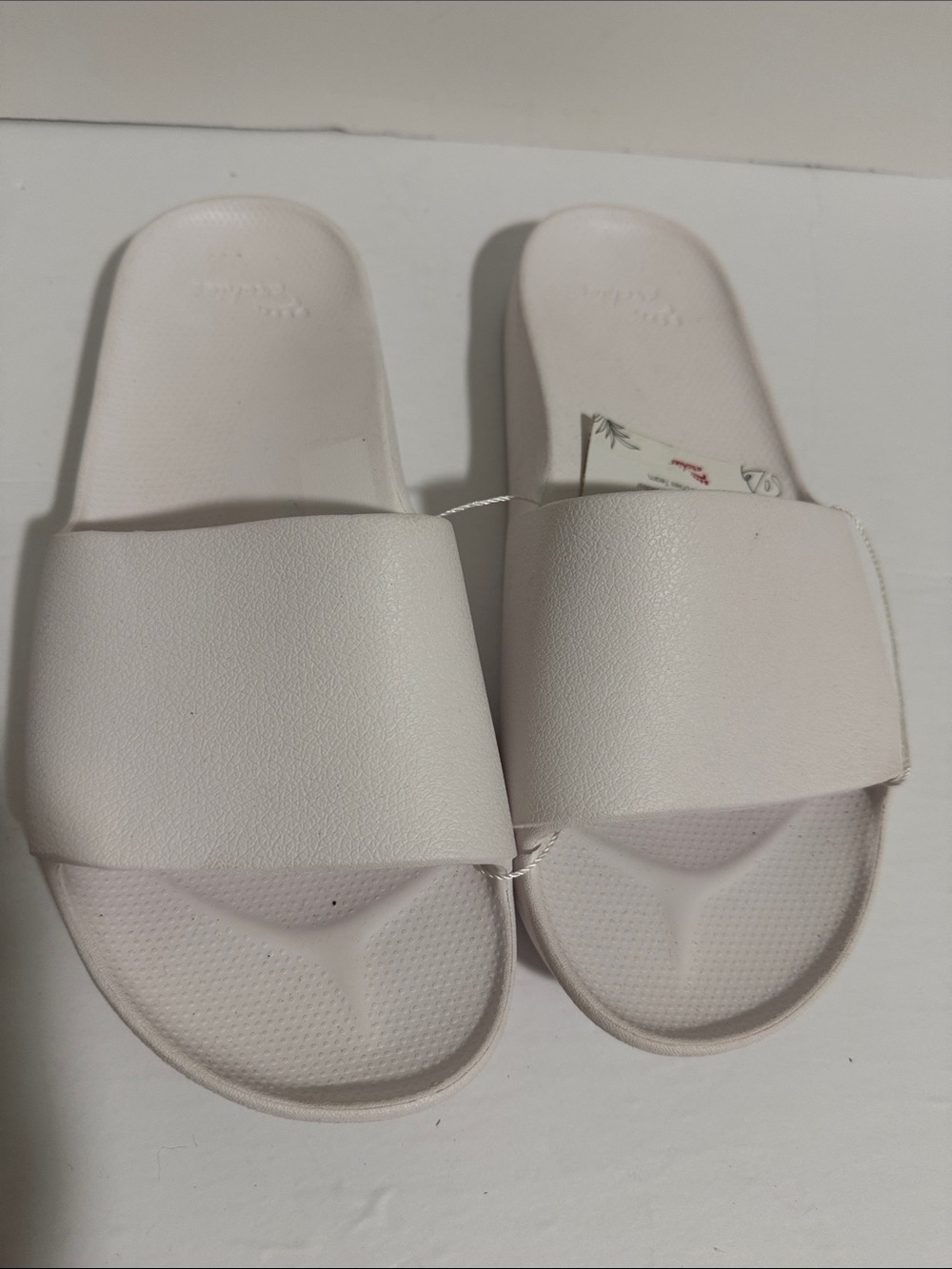 Archie’s White Slide Sandals for Women Size 9 Single Strap Arch Support Comfort - Picture 4 of 6